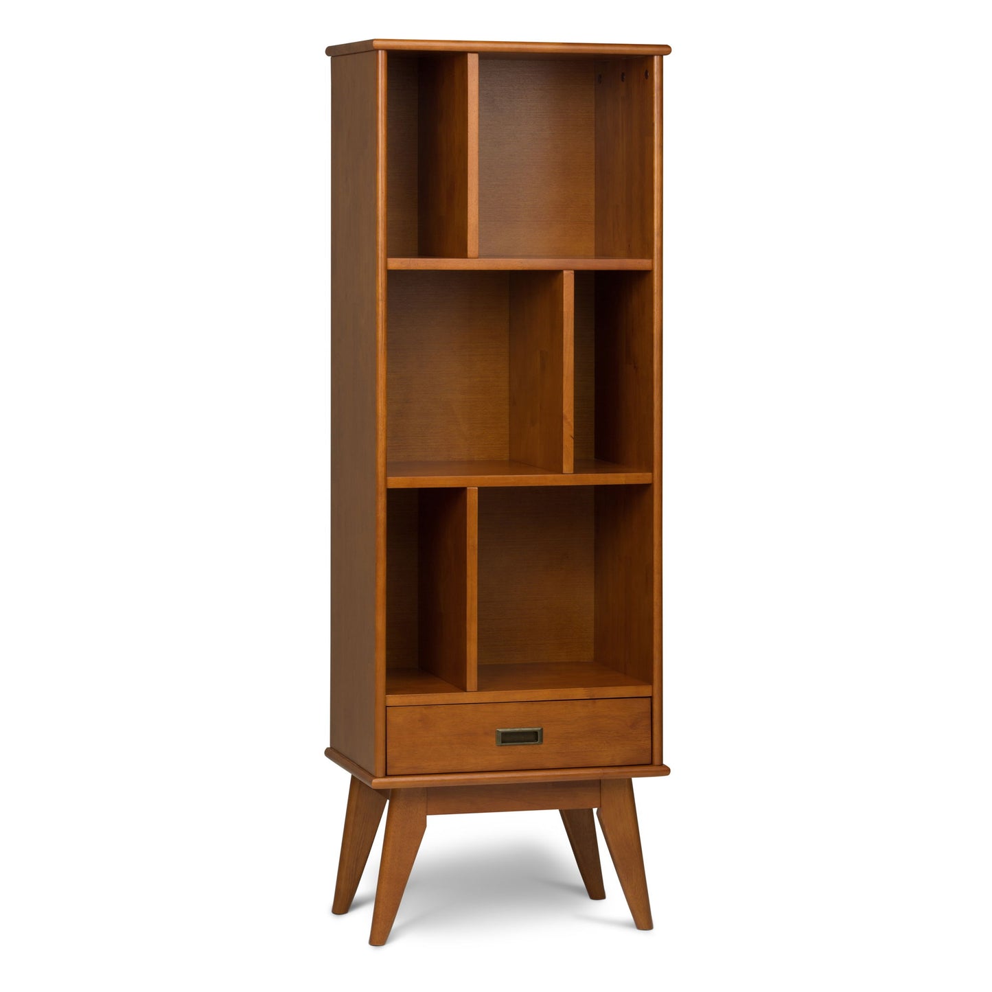 Draper - Mid Century Wide Bookcase And Storage Unit - The Sleep Loft - Online Mattress Showroom NYC