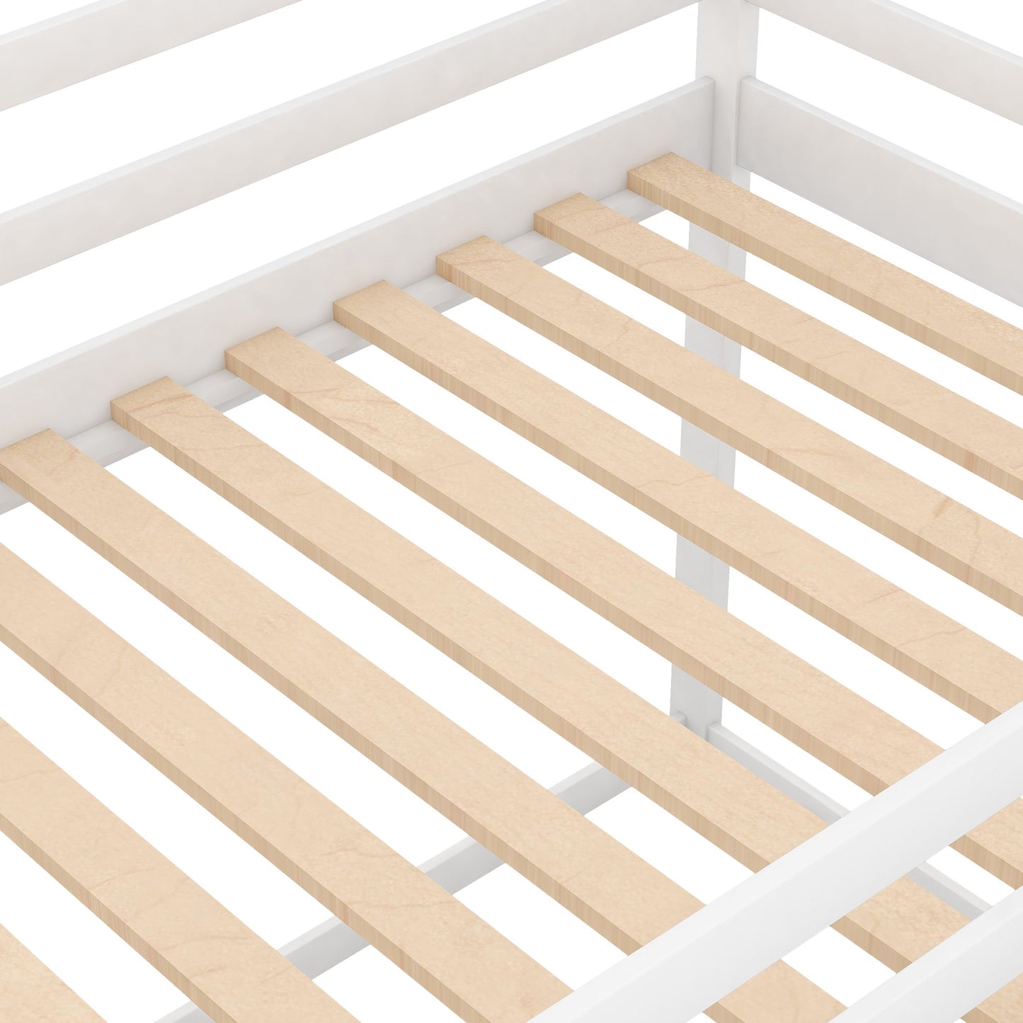 Low Bunk Bed With House Shaped Frame And Ladder - The Sleep Loft - Online Mattress Showroom NYC