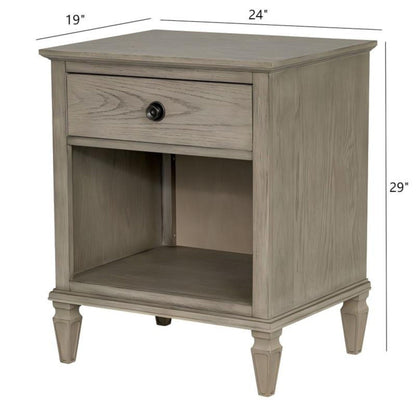 Victoria - Nightstand With Open Storage - The Sleep Loft - Online Mattress Showroom NYC