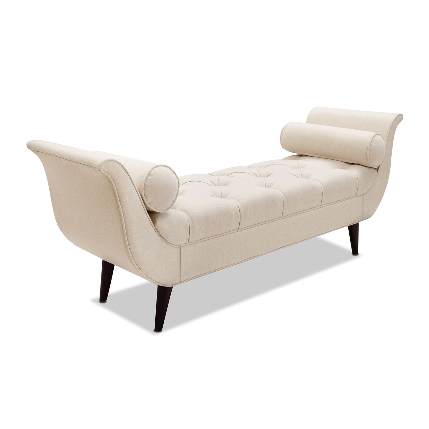 Alma - Tufted Flared Arm Entryway Bench - The Sleep Loft - Online Mattress Showroom NYC
