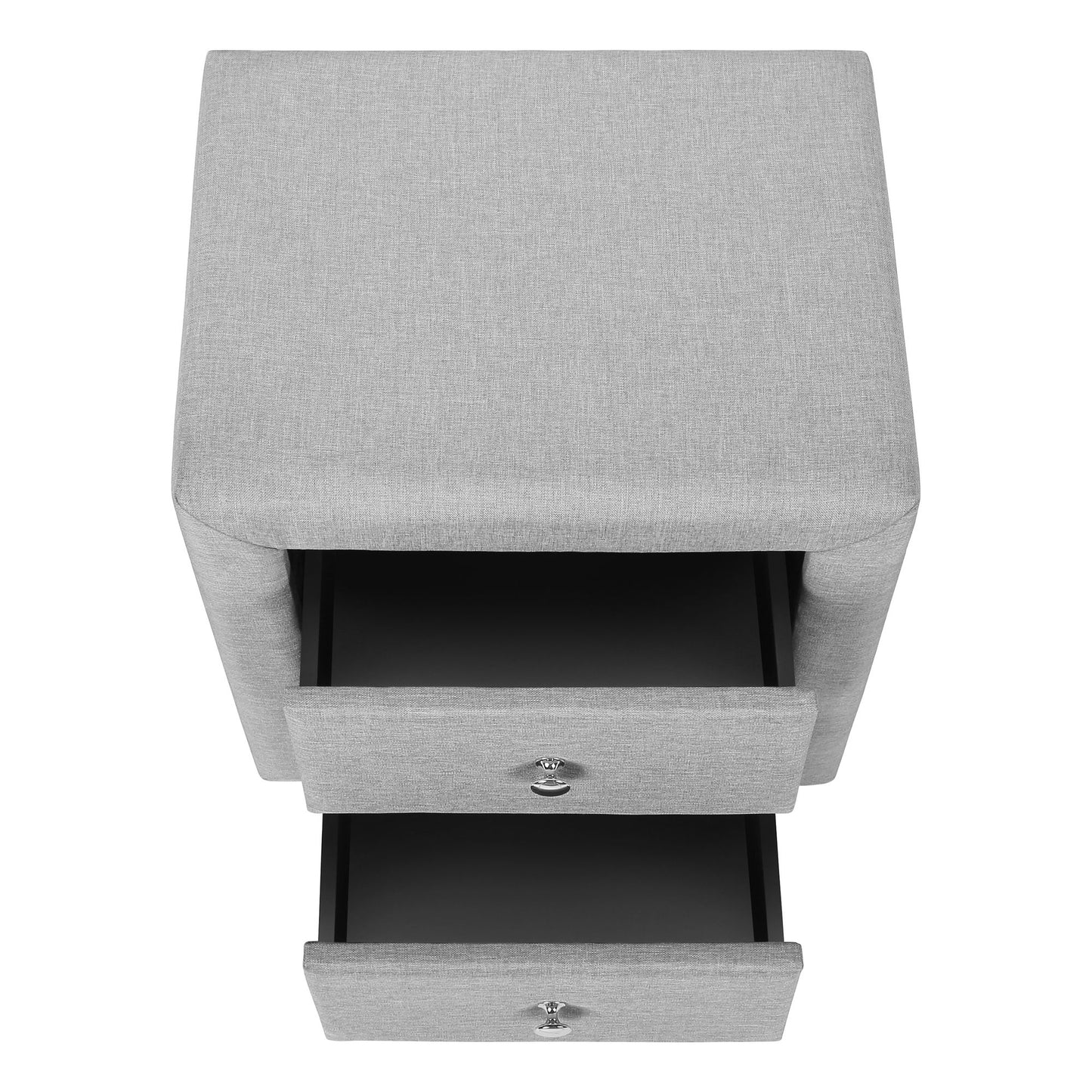 Nightstand, Storage Drawer Versatile Use, Upholstered, Transitional - The Sleep Loft - Online Mattress Showroom NYC