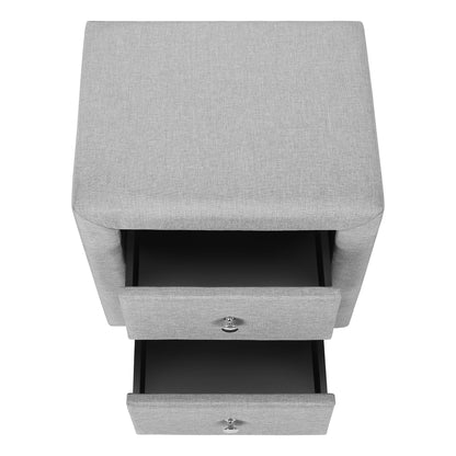 Nightstand, Storage Drawer Versatile Use, Upholstered, Transitional - The Sleep Loft - Online Mattress Showroom NYC