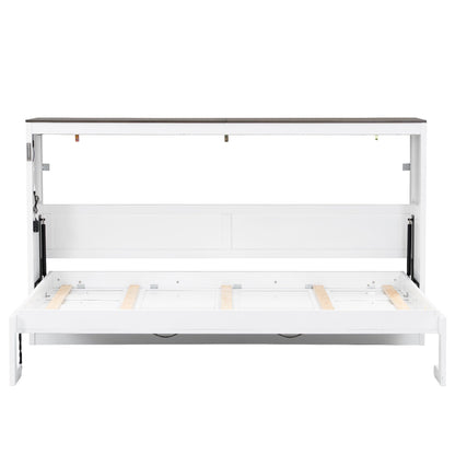 Murphy Bed With LED Light, Foldable Wall Bed Cabinet - The Sleep Loft - Online Mattress Showroom NYC