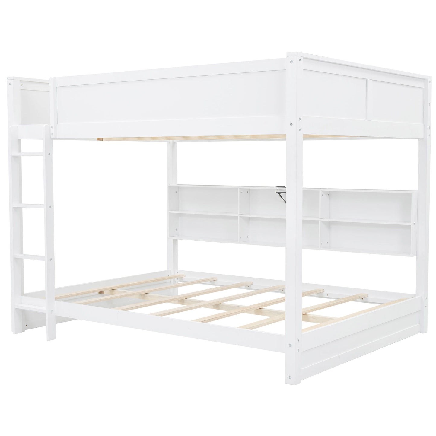 Bunk Bed With Storage Cabinets And USB Ports - The Sleep Loft - Online Mattress Showroom NYC