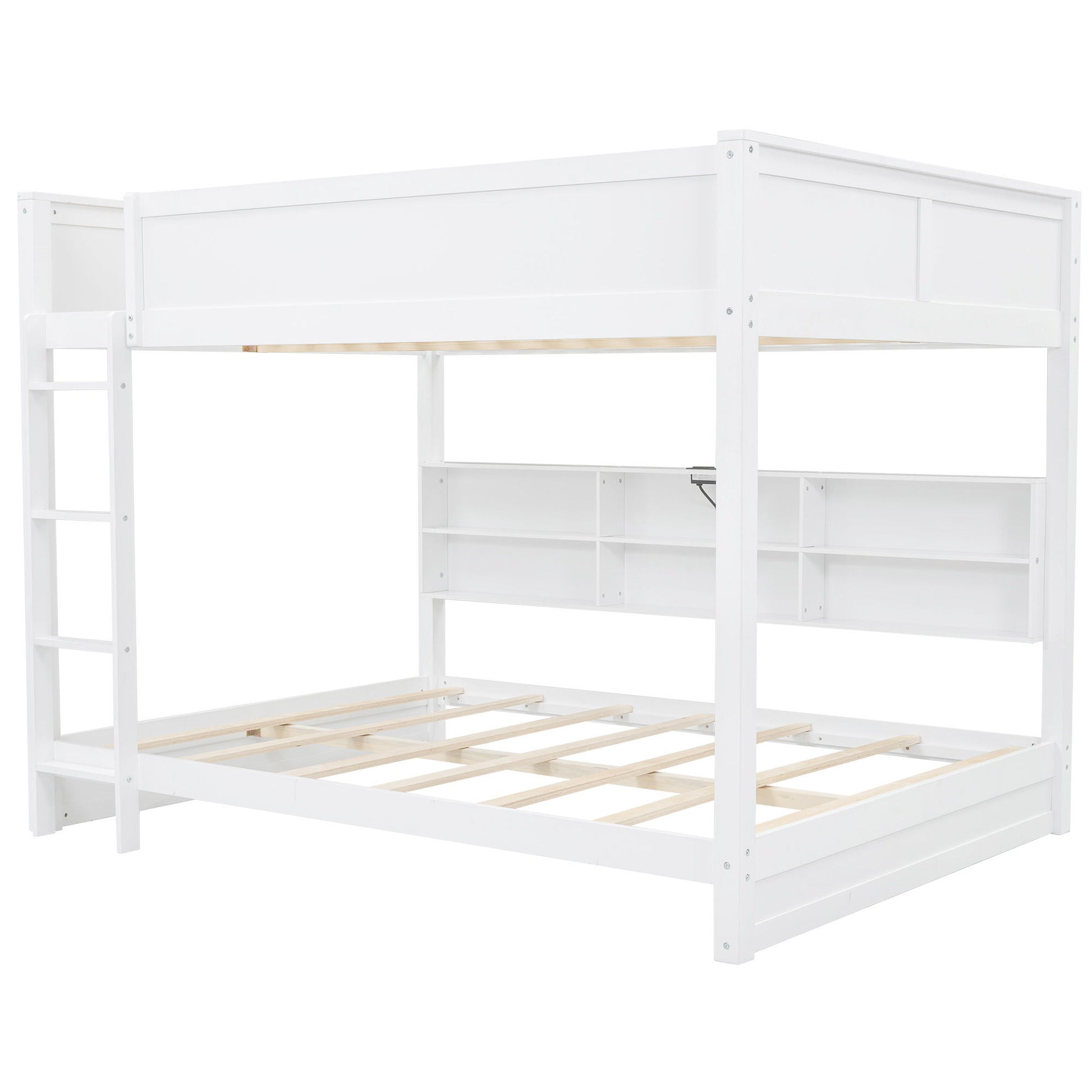 Bunk Bed With Storage Cabinets And USB Ports - The Sleep Loft - Online Mattress Showroom NYC