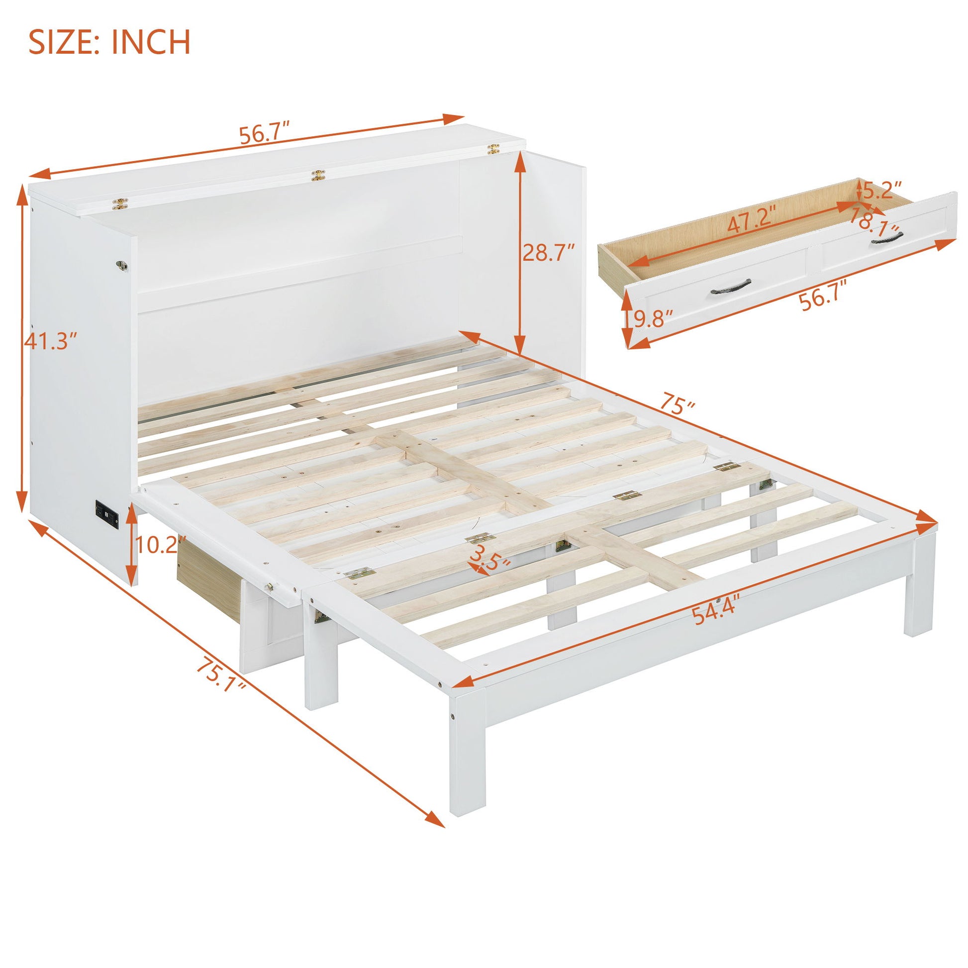 Murphy Bed With Large Drawers - The Sleep Loft - Online Mattress Showroom NYC