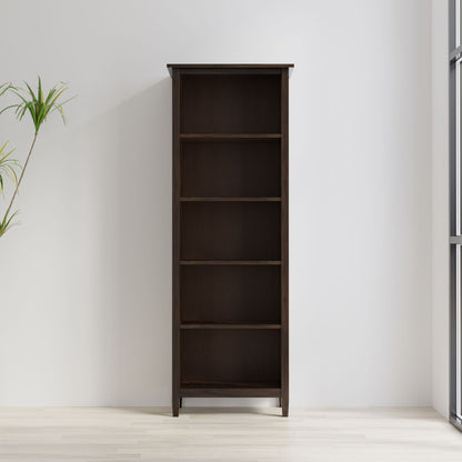 Warm Shaker - 5 Shelf Bookcase - The Sleep Loft - Online Mattress Showroom NYC