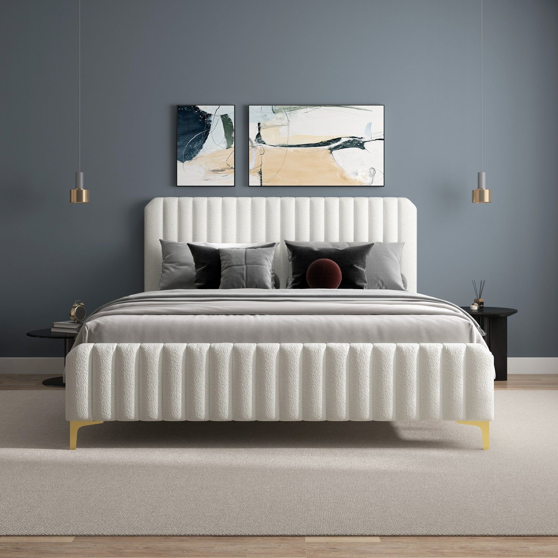 Valery - Upholstered Platform Bed - The Sleep Loft - Online Mattress Showroom NYC