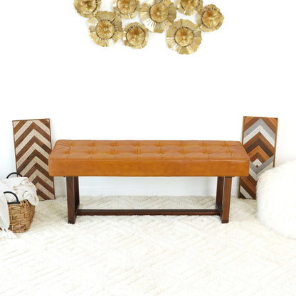 Cameron - Bench - Brown / Tan - The Sleep Loft - Online Mattress Showroom NYC