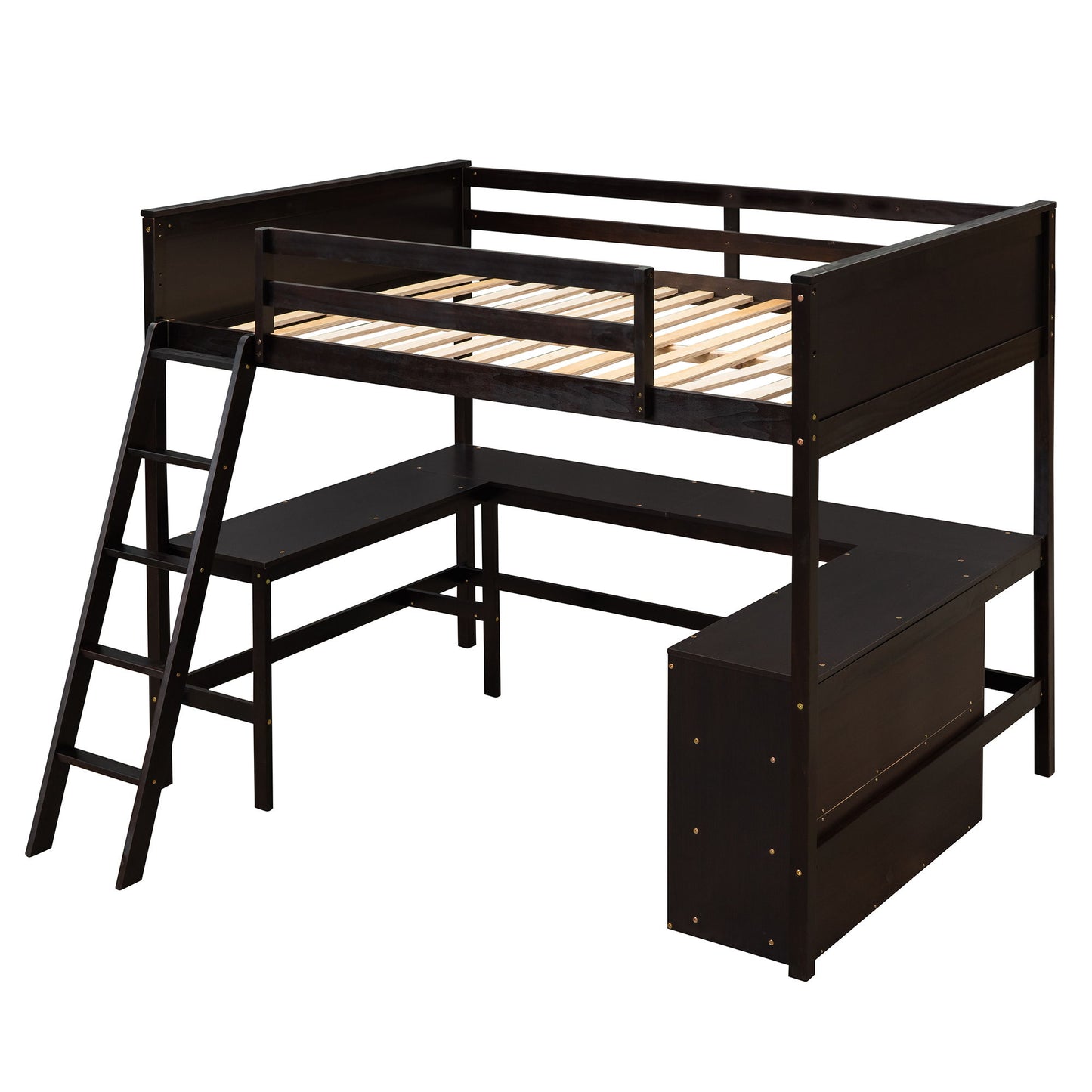 Loft Bed With Shelves With Desk - The Sleep Loft - Online Mattress Showroom NYC