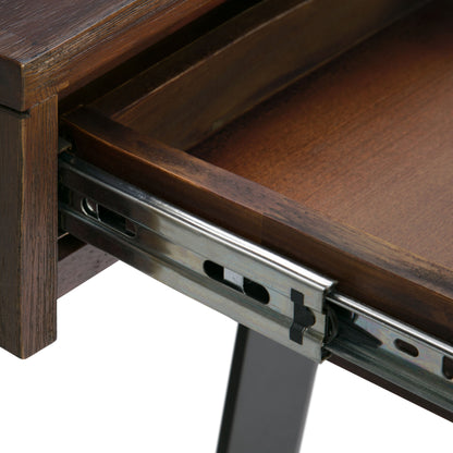 Lowry - Desk - Distressed Charcoal Brown - The Sleep Loft - Online Mattress Showroom NYC