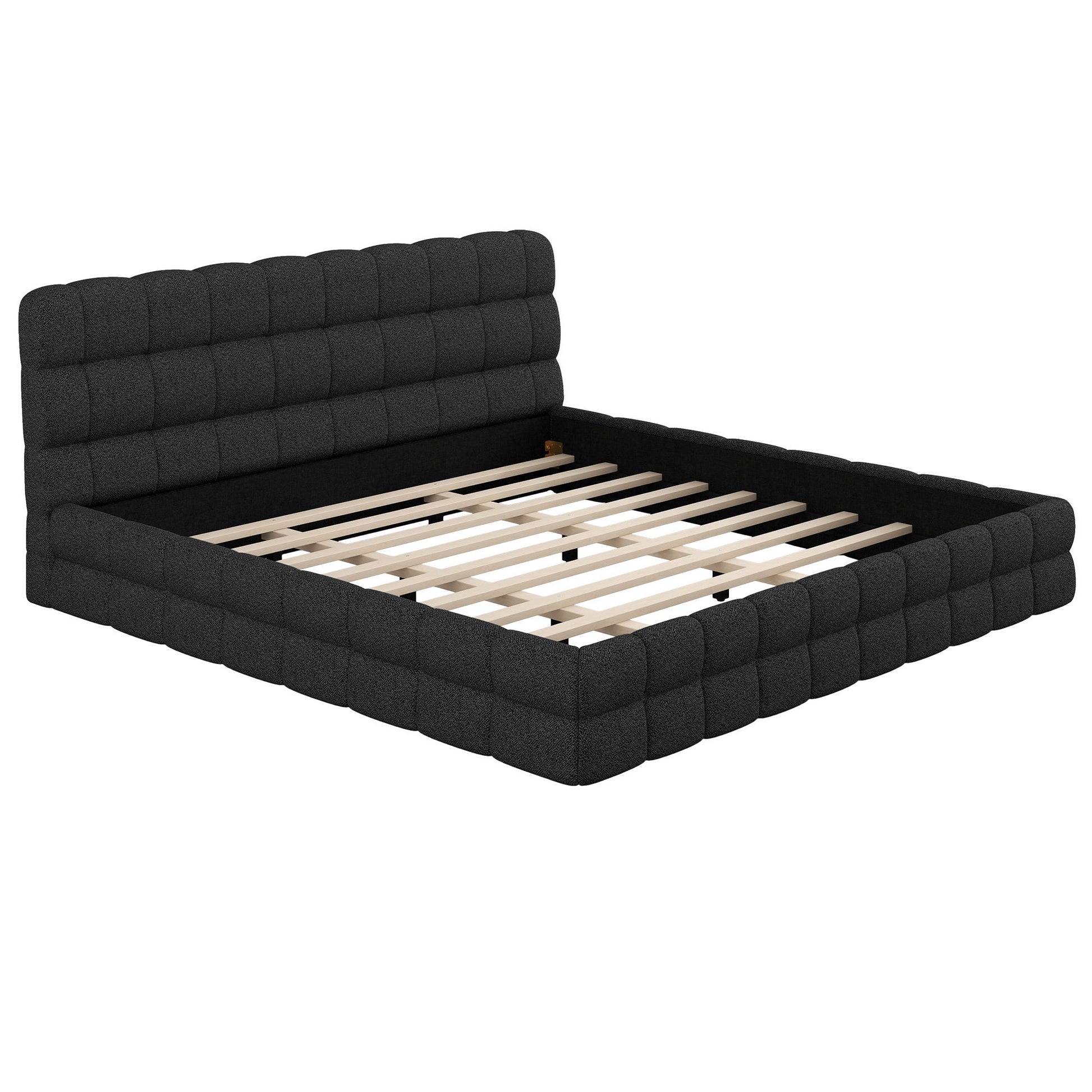 Upholstered Platform Bed With Headboard - The Sleep Loft - Online Mattress Showroom NYC