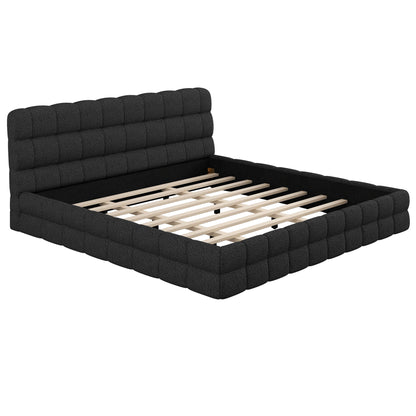 Upholstered Platform Bed With Headboard - The Sleep Loft - Online Mattress Showroom NYC