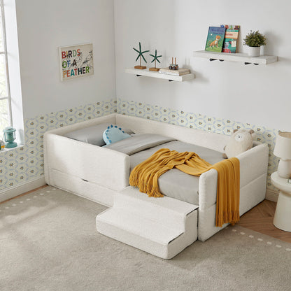 Safe Kids Bed With Guardrails And Storage - The Sleep Loft - Online Mattress Showroom NYC