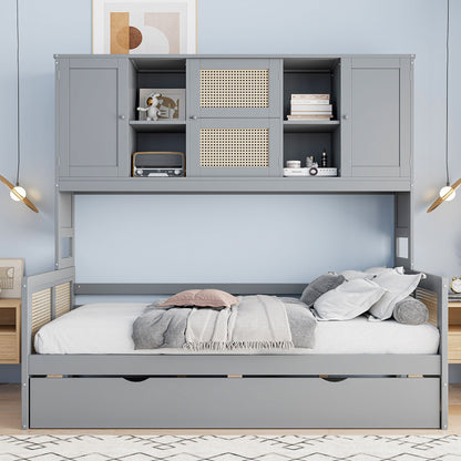 Daybed And All In One Cabinet And Shelf - The Sleep Loft - Online Mattress Showroom NYC