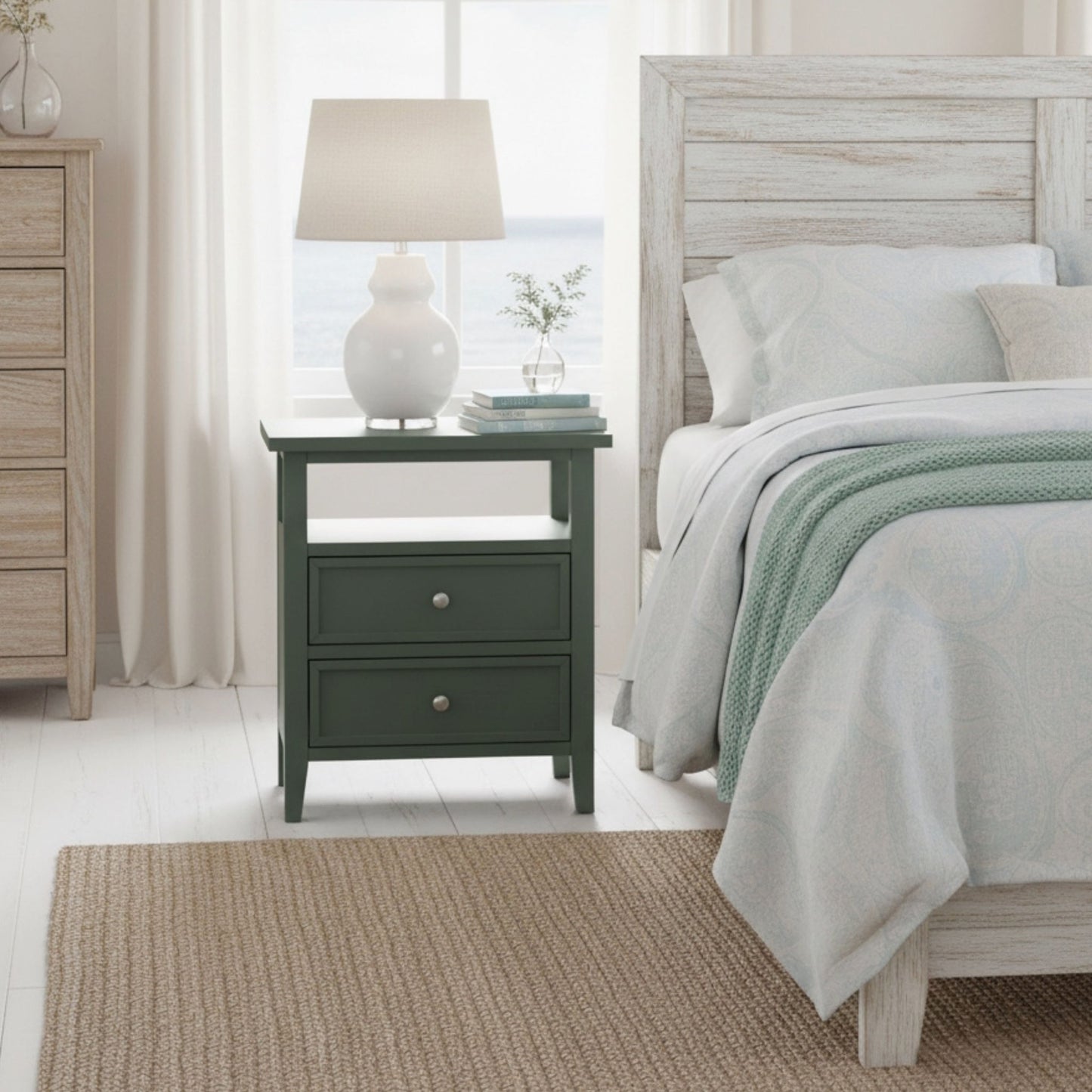 Weston - 2 Drawer Nightstand - The Sleep Loft - Online Mattress Showroom NYC