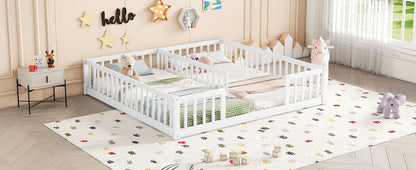Double Floor Bed With Fence, Guardrails, Without Door - The Sleep Loft - Online Mattress Showroom NYC