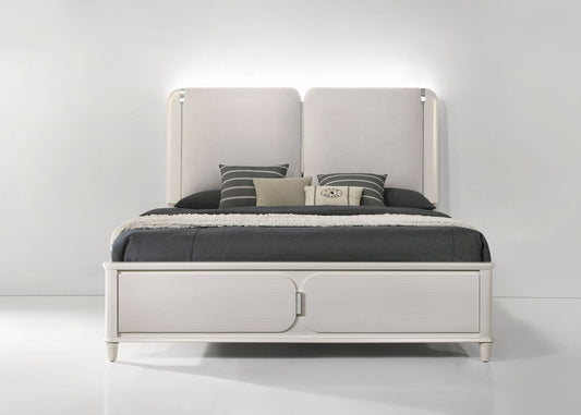 Laveda - Boucle Bed With LED - The Sleep Loft - Online Mattress Showroom NYC
