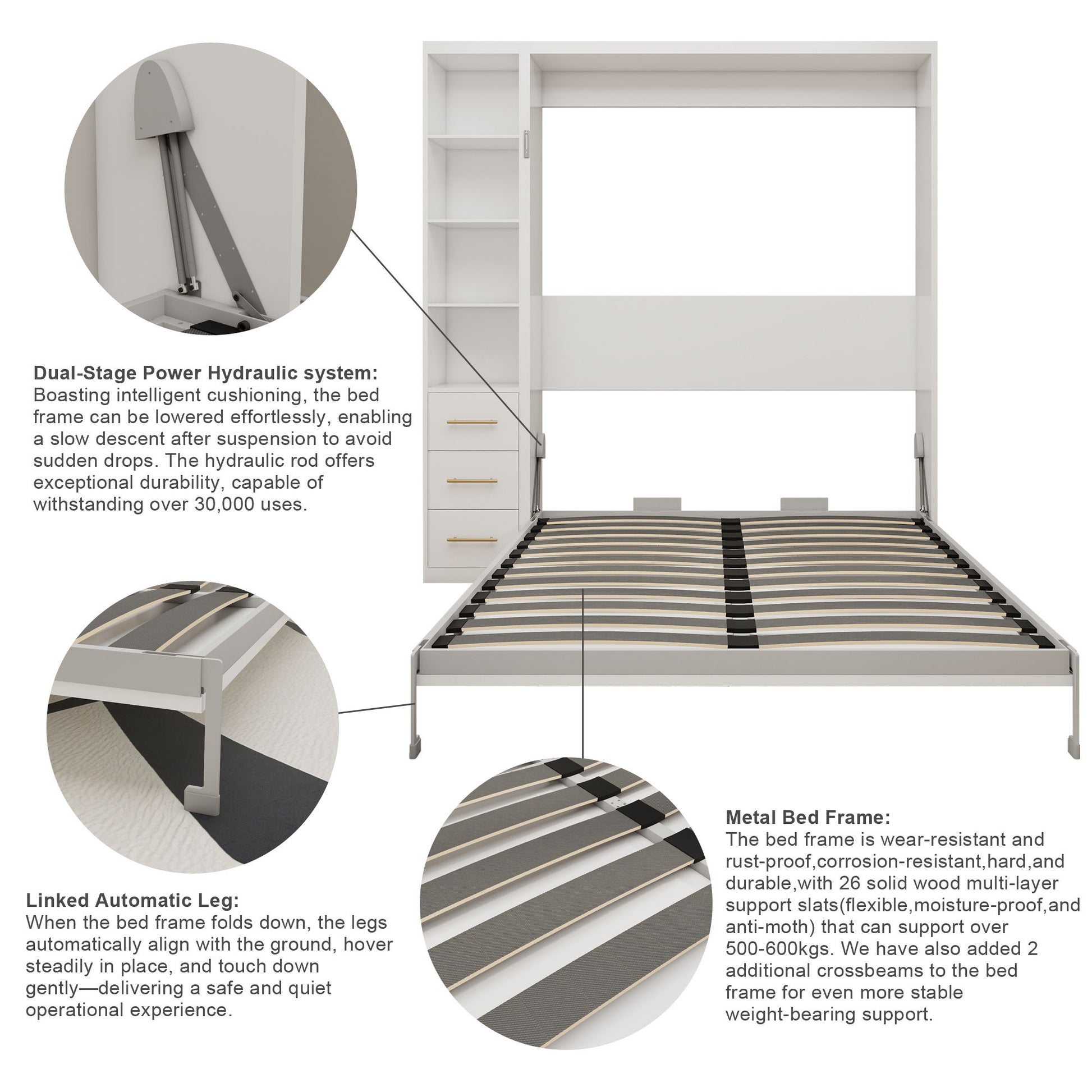 Folding Vertical Murphy Wall Bed - The Sleep Loft - Online Mattress Showroom NYC