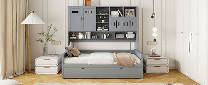 Daybed With All-In-One Cabinet And Shelf - The Sleep Loft - Online Mattress Showroom NYC