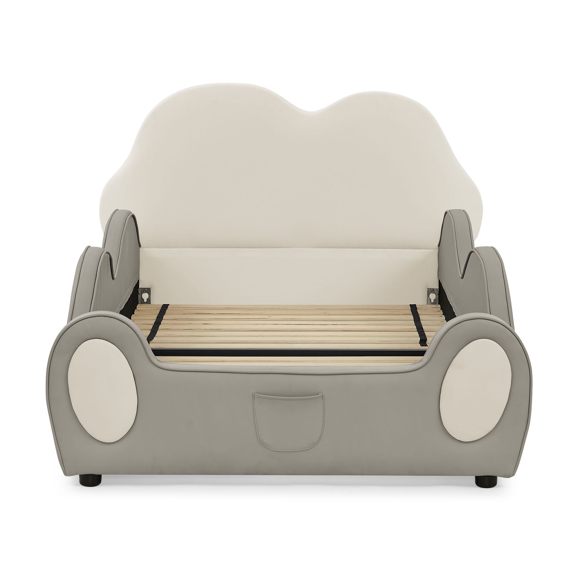 Cute Cloud Shape Bed With Guardrails Cartoon Design, Storage Pocket - The Sleep Loft - Online Mattress Showroom NYC