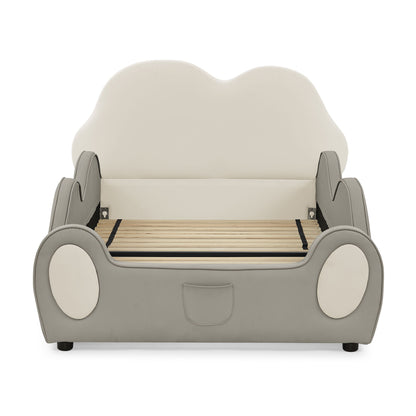 Cute Cloud Shape Bed With Guardrails Cartoon Design, Storage Pocket - The Sleep Loft - Online Mattress Showroom NYC