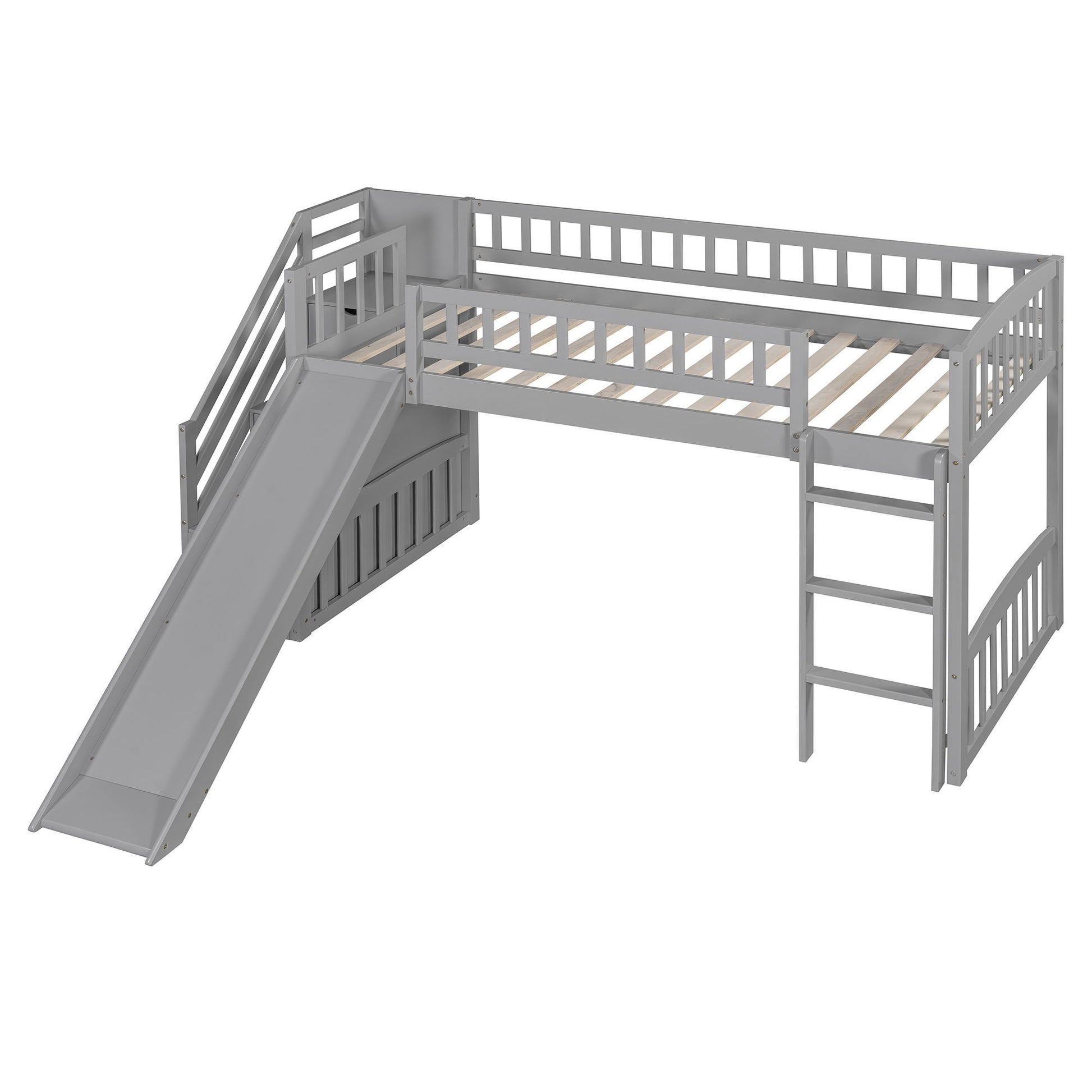 Loft Stairway Bed With 2 Drawers, Convertible Ladder And Slide - The Sleep Loft - Online Mattress Showroom NYC