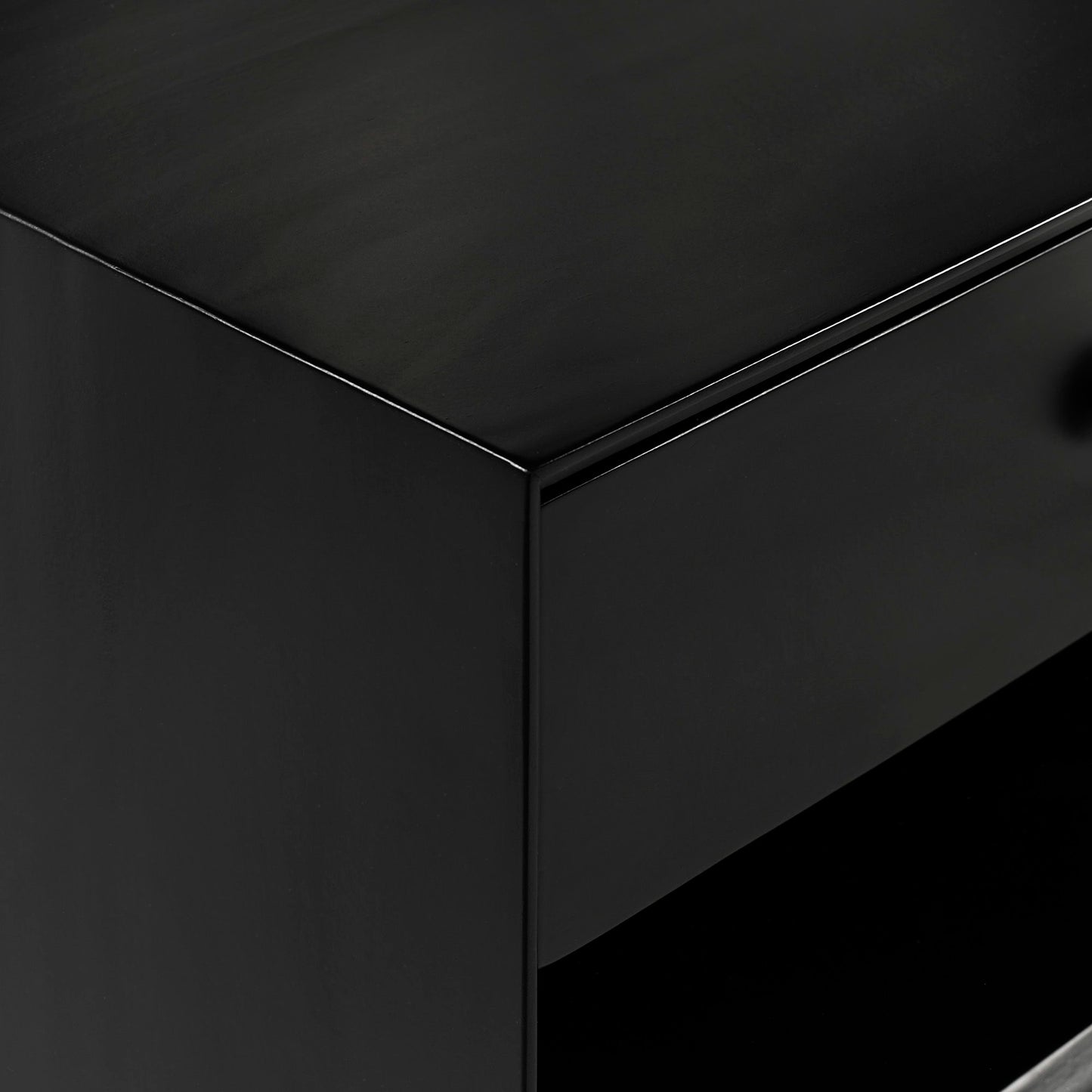 Mid-Century Modern Single Drawer Solid Wood Nightstand - The Sleep Loft - Online Mattress Showroom NYC