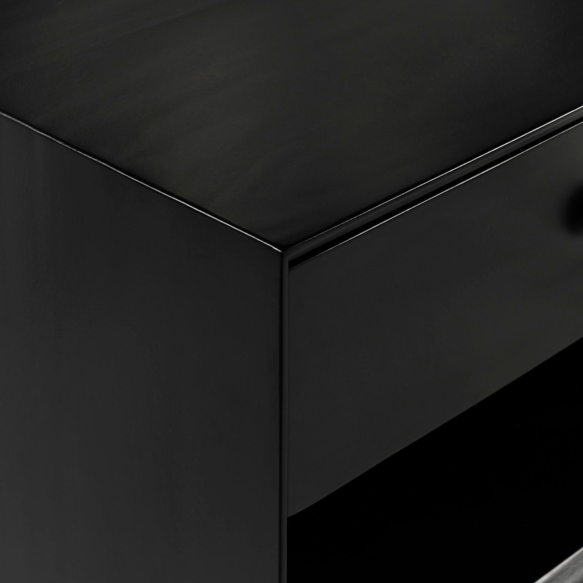 Mid-Century Modern Single Drawer Solid Wood Nightstand - The Sleep Loft - Online Mattress Showroom NYC