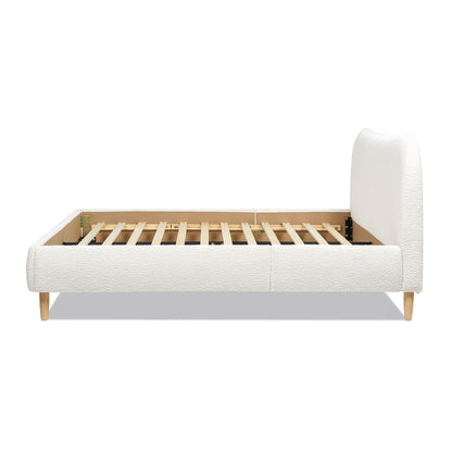 Roman - Curved Headboard Upholstered Platform Bed - The Sleep Loft - Online Mattress Showroom NYC