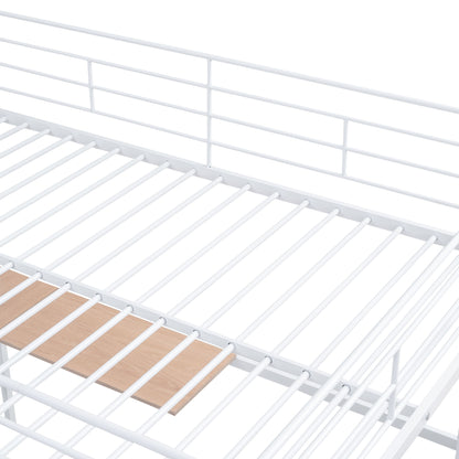 Loft Bed With Desk And Grid, Stylish Frame With Lateral Storage Ladder And Wardrobe - The Sleep Loft - Online Mattress Showroom NYC