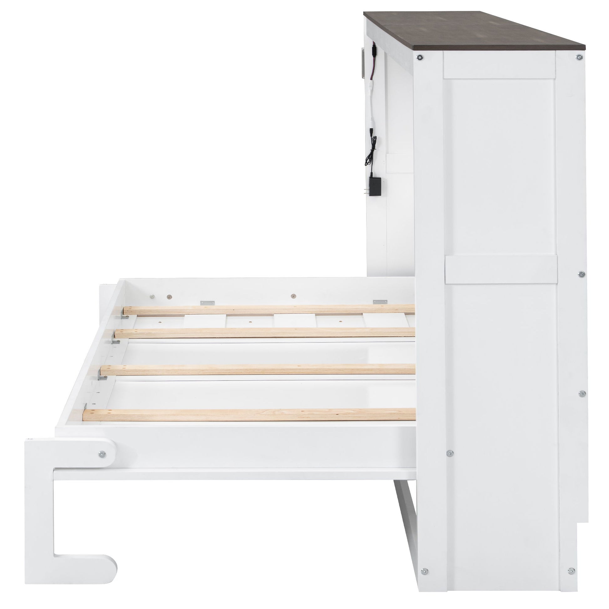 Murphy Bed With LED Light, Foldable Wall Bed Cabinet - The Sleep Loft - Online Mattress Showroom NYC