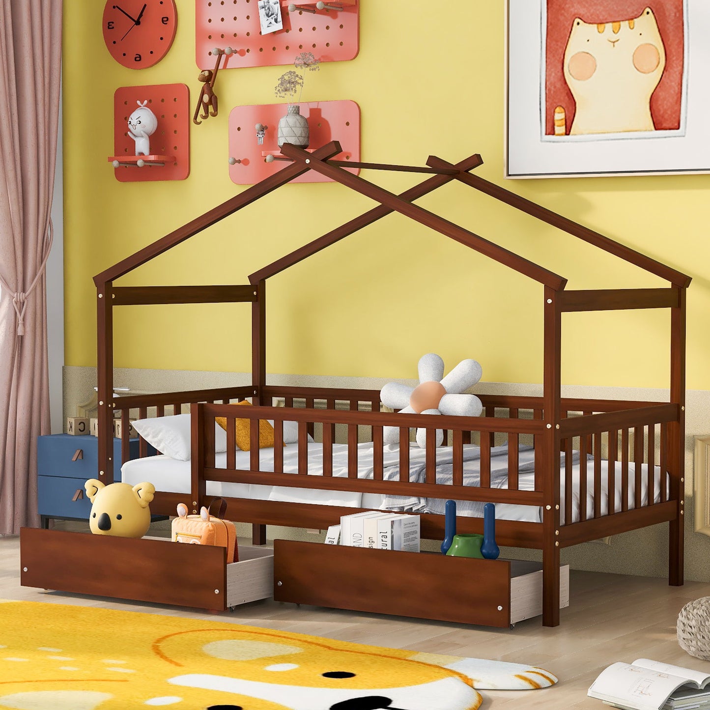House Bed With 2 Drawers - The Sleep Loft - Online Mattress Showroom NYC