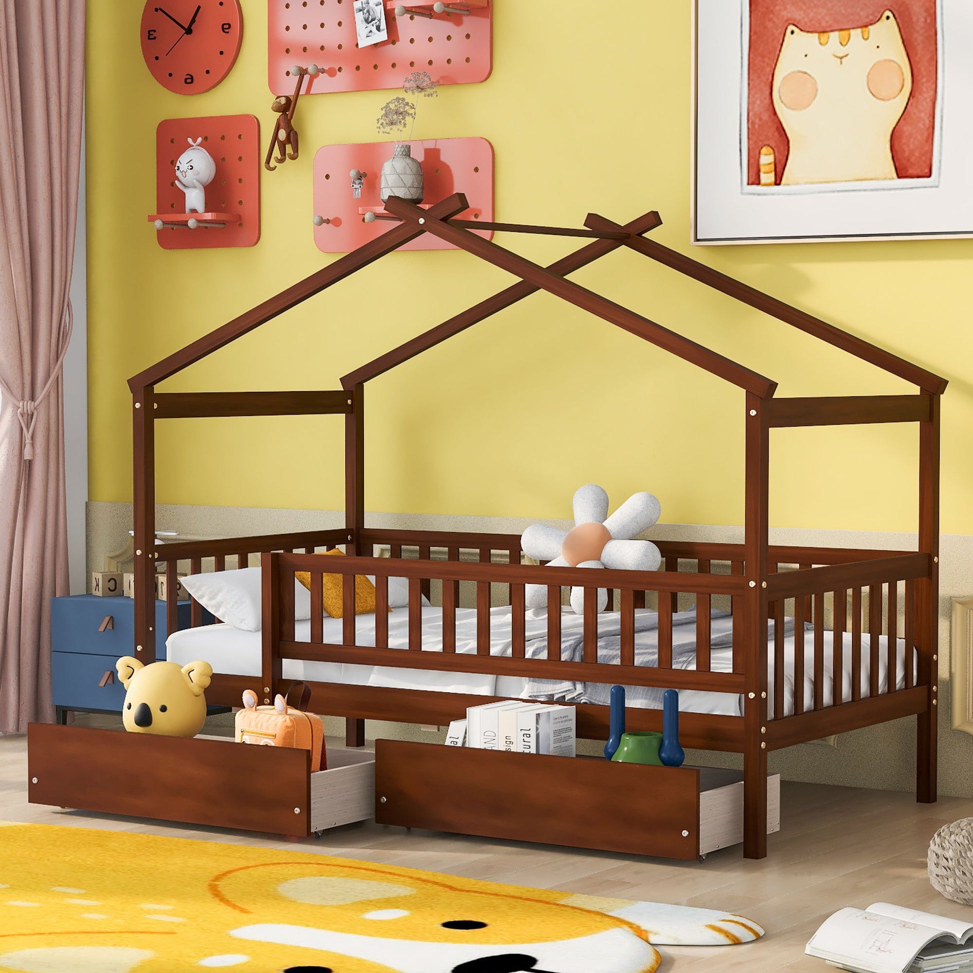 House Bed With 2 Drawers - The Sleep Loft - Online Mattress Showroom NYC