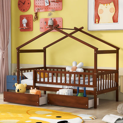 House Bed With 2 Drawers - The Sleep Loft - Online Mattress Showroom NYC