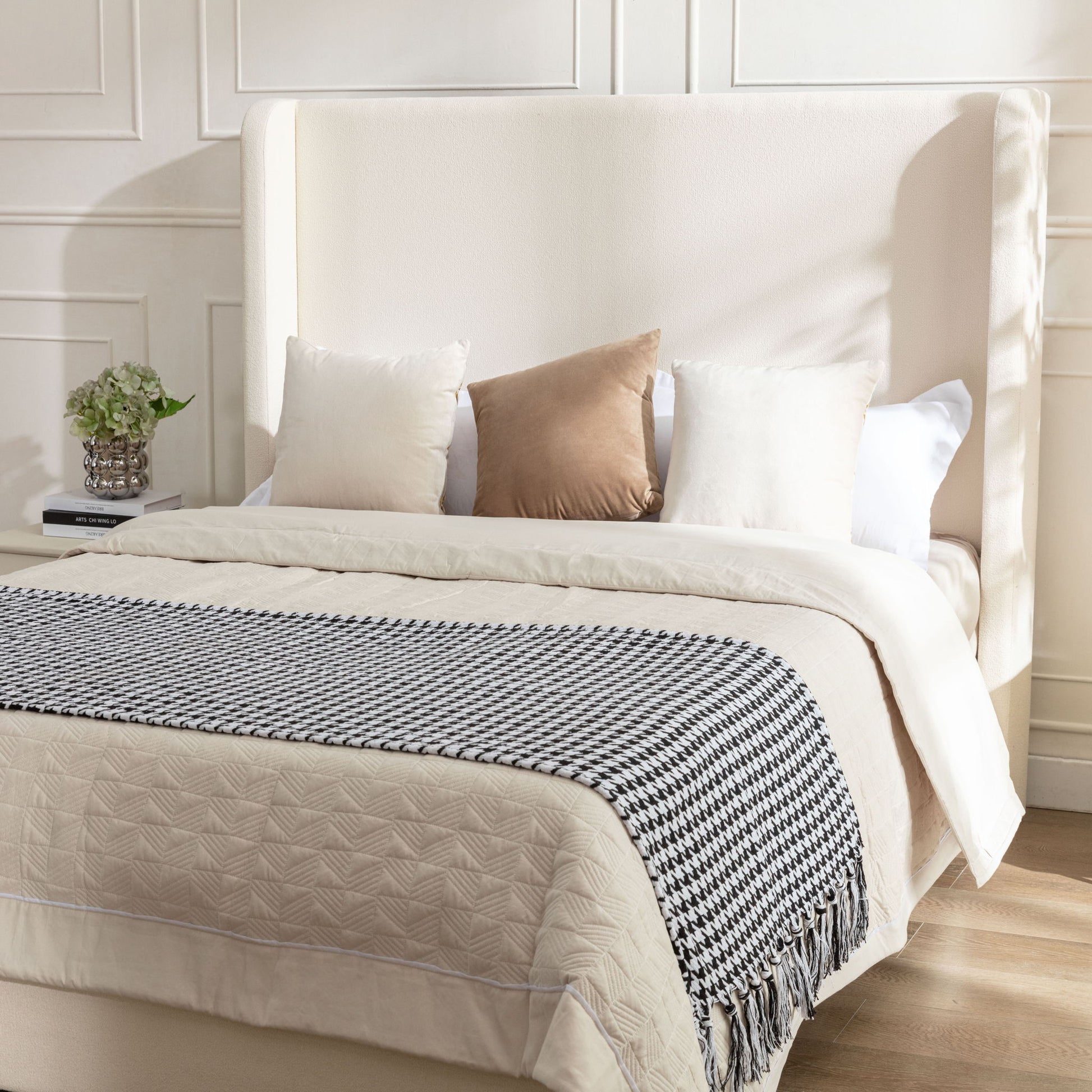 Harper - Tall Headboard Upholstered Bed - The Sleep Loft - Online Mattress Showroom NYC