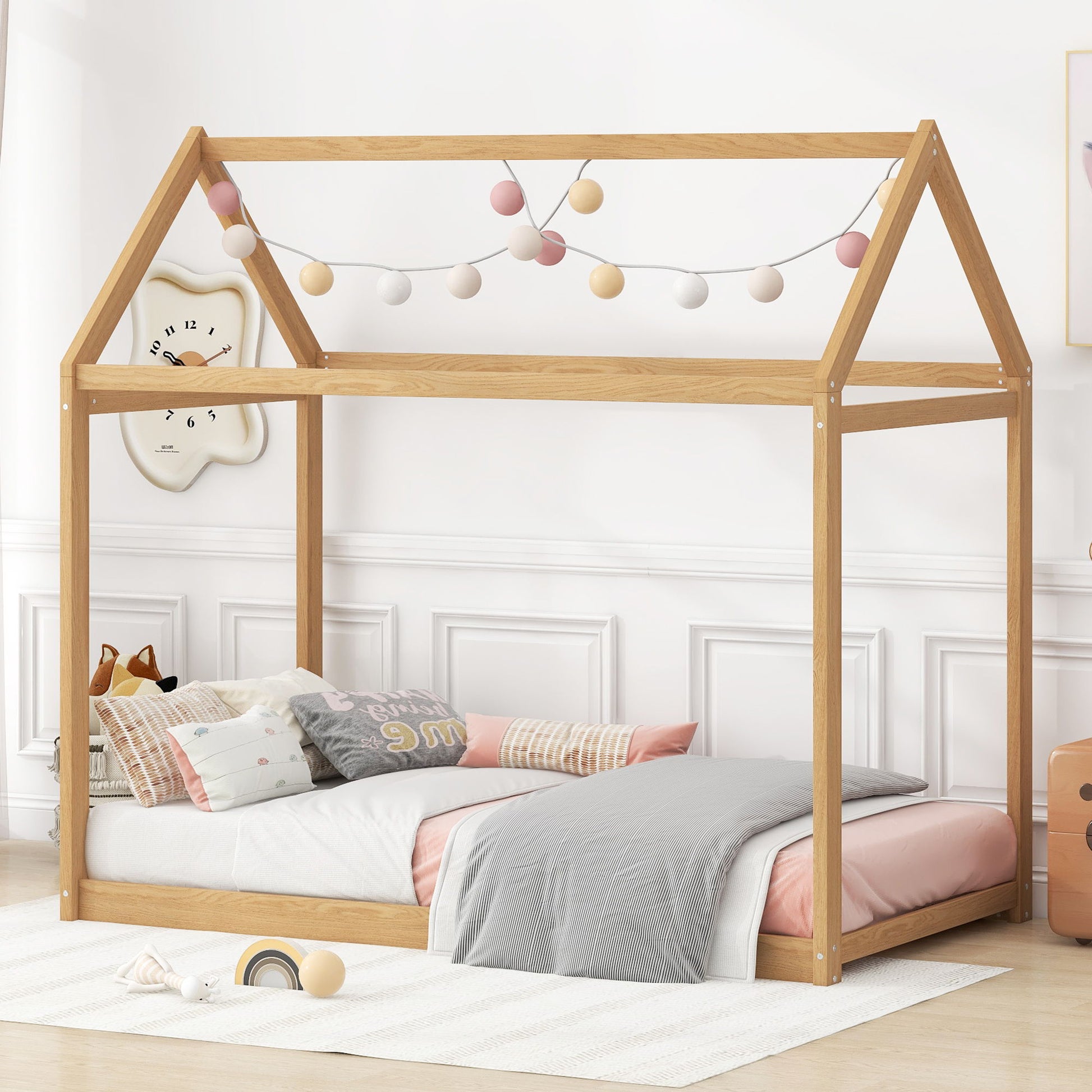 Wooden House Shaped Bed - The Sleep Loft - Online Mattress Showroom NYC