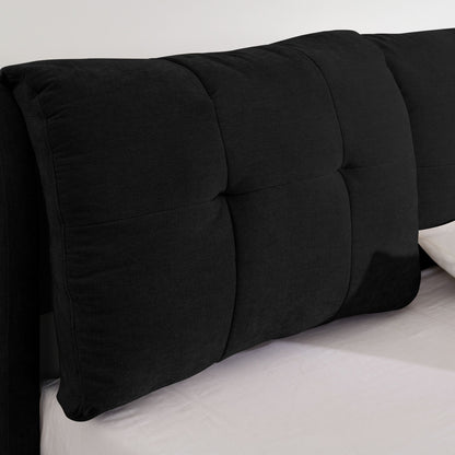 Storage Upholstered Hydraulic Platform Bed With Integrated Headboard - The Sleep Loft - Online Mattress Showroom NYC