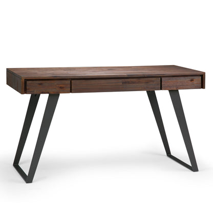 Lowry - Desk - Distressed Charcoal Brown - The Sleep Loft - Online Mattress Showroom NYC