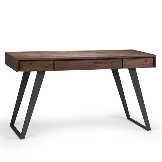Lowry - Desk - Distressed Charcoal Brown - The Sleep Loft - Online Mattress Showroom NYC