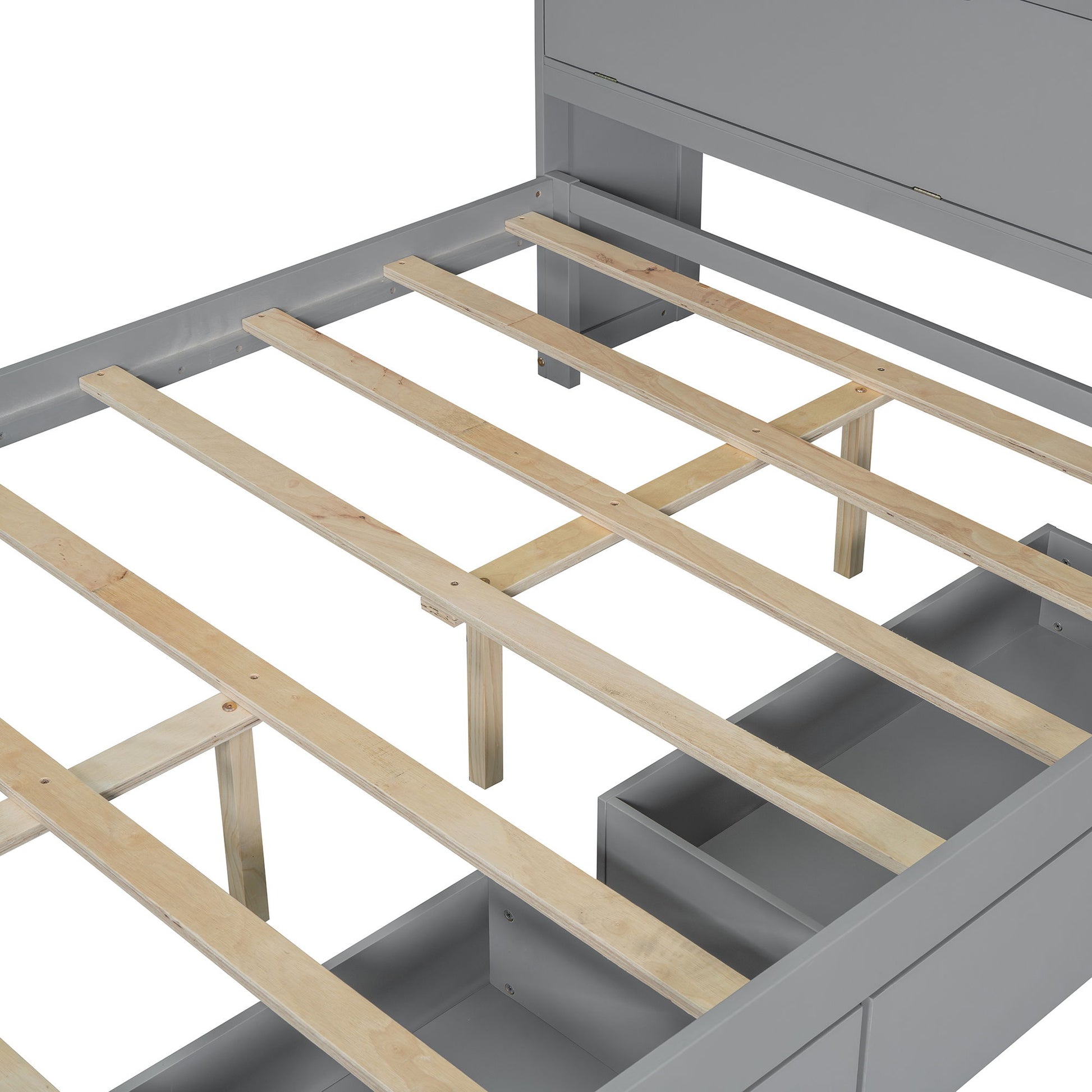 Platform Bed With USB, Storage Headboard & Drawers - The Sleep Loft - Online Mattress Showroom NYC