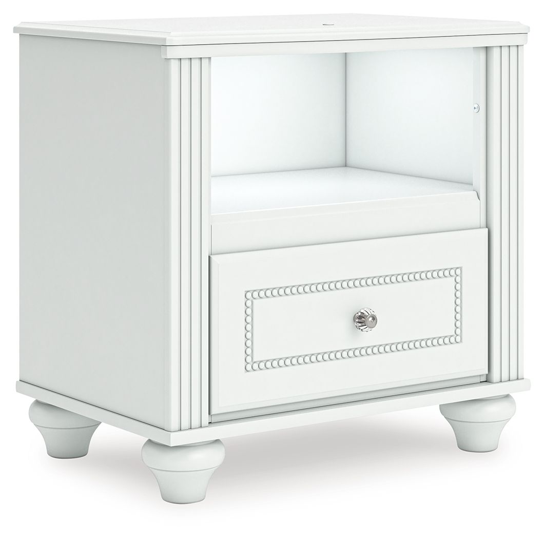 Kozlani - One Drawer Night Stand - White - The Sleep Loft - Online Mattress Showroom NYC