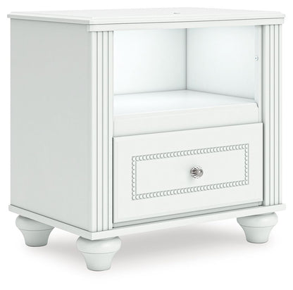 Kozlani - One Drawer Night Stand - White - The Sleep Loft - Online Mattress Showroom NYC