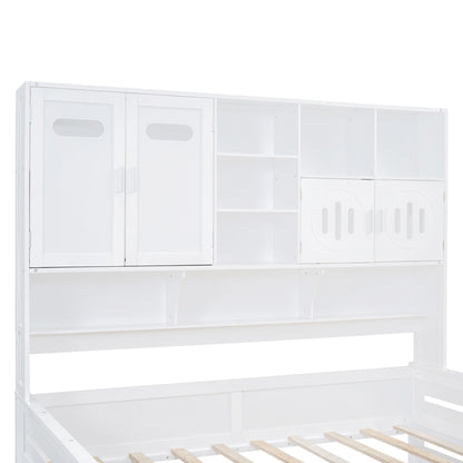 Daybed With All-In-One Cabinet And Shelf - The Sleep Loft - Online Mattress Showroom NYC
