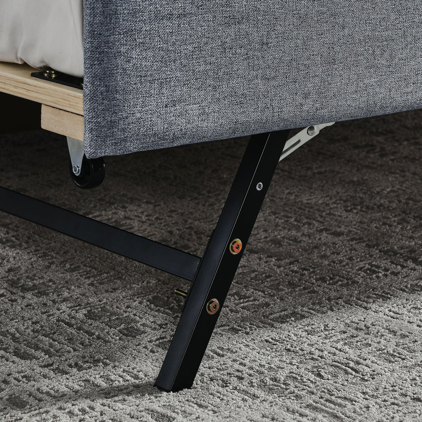 Size Upholstered Daybed With Trundle And USB Charging Armrest - The Sleep Loft - Online Mattress Showroom NYC