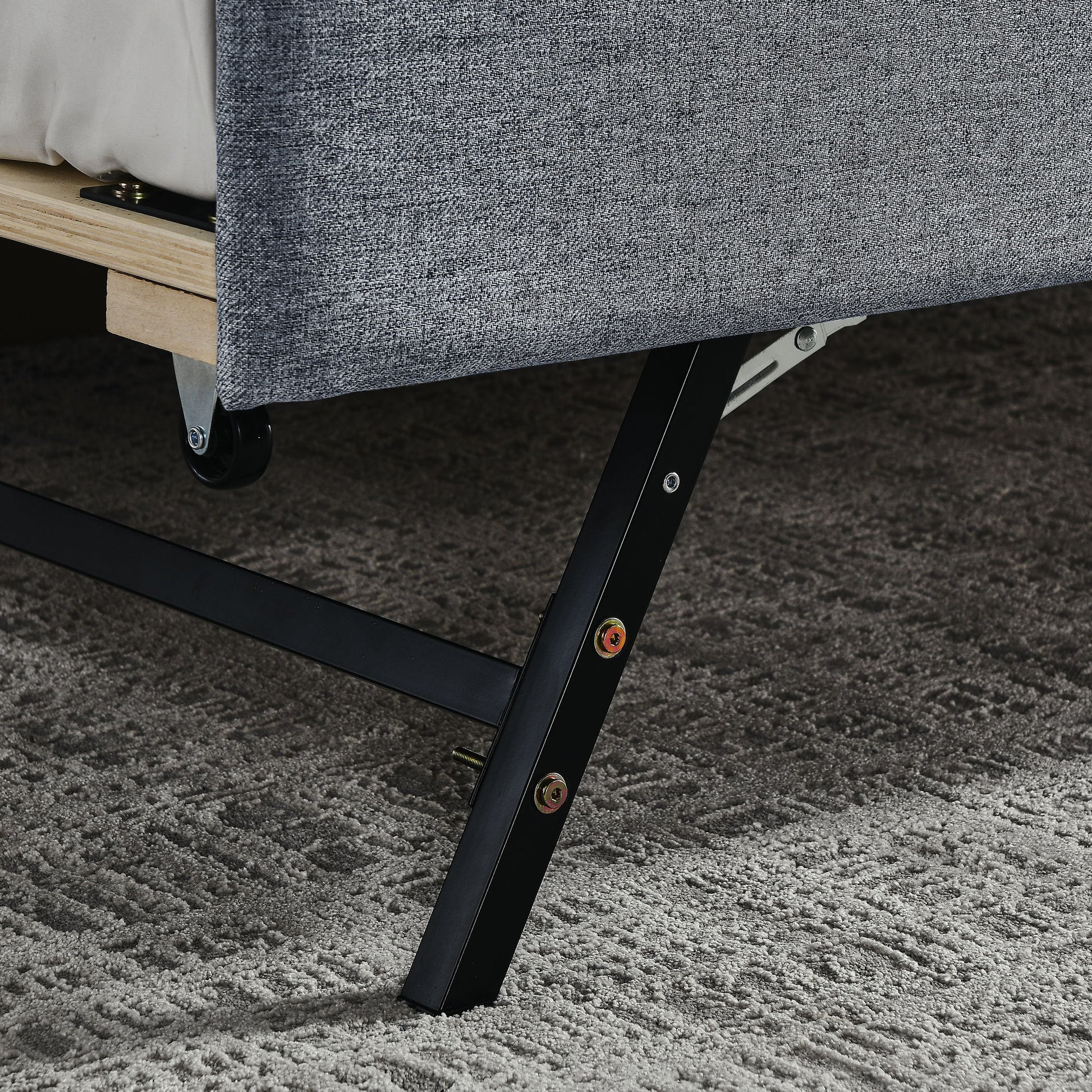 Size Upholstered Daybed With Trundle And USB Charging Armrest - The Sleep Loft - Online Mattress Showroom NYC