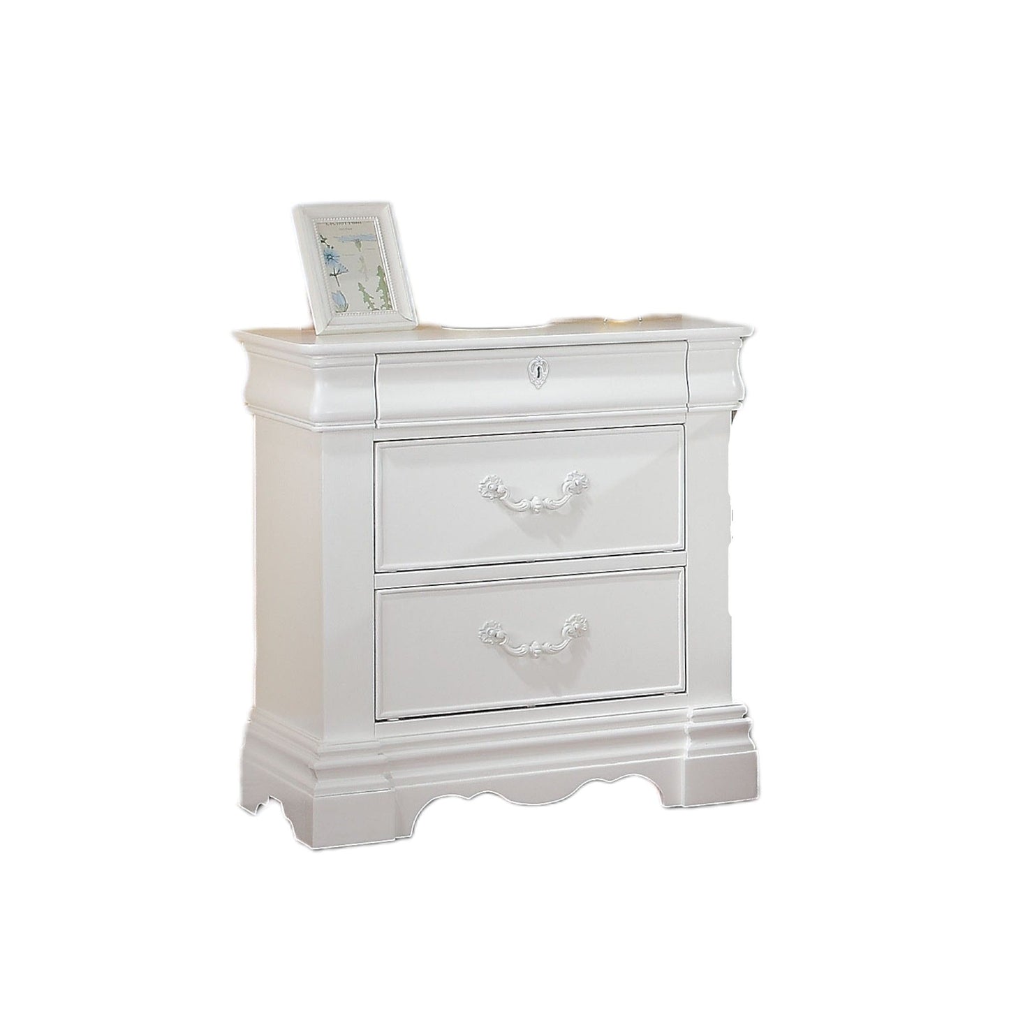 Estrella - Nightstand - White - The Sleep Loft - Online Mattress Showroom NYC