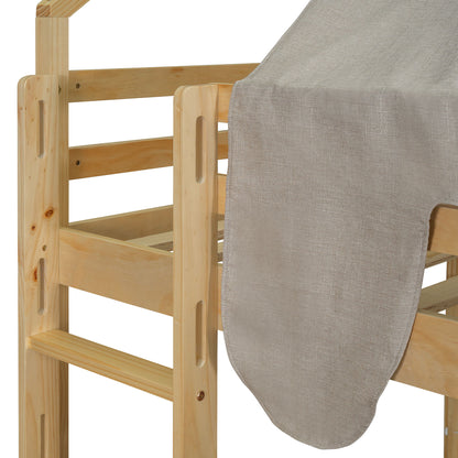 Loft Bed With House Shaped Frame And Tent - The Sleep Loft - Online Mattress Showroom NYC