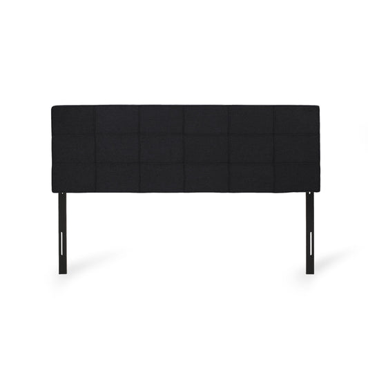 Marakesh - Contemporary Fabric Upholstered King / California King Headboard - Black - The Sleep Loft - Online Mattress Showroom NYC