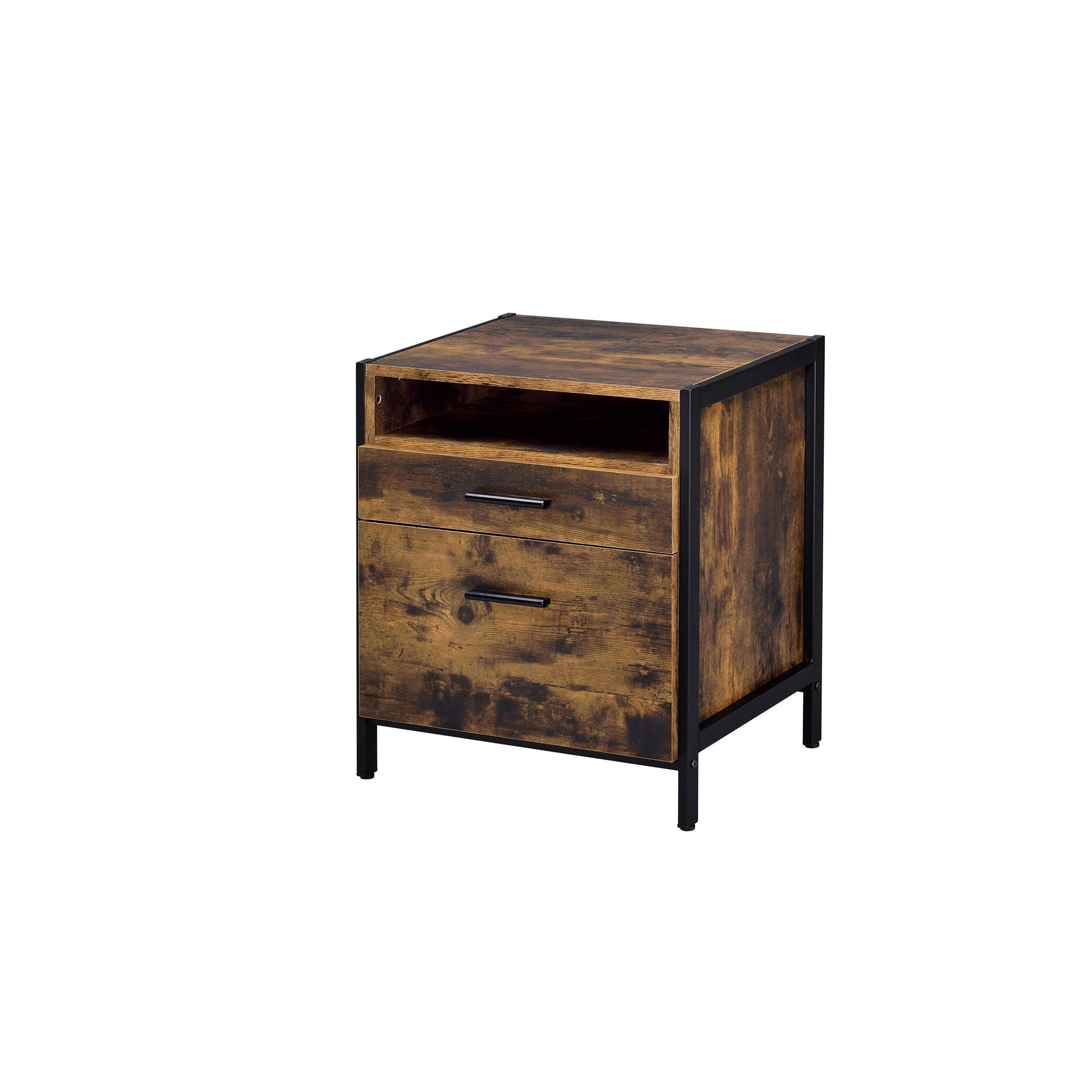 Juvanth - Rustic Nightstand - Oak - The Sleep Loft - Online Mattress Showroom NYC